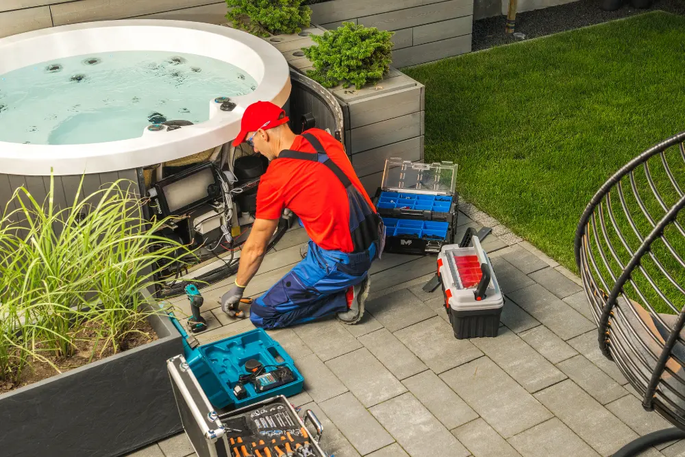 Hot tub removal service by Big Rich Hauling