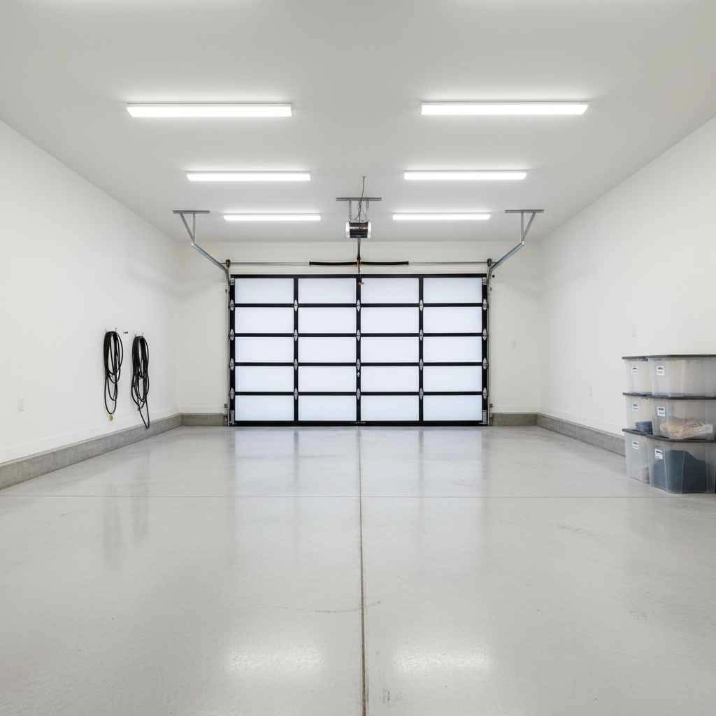  clean garage after equipment removal