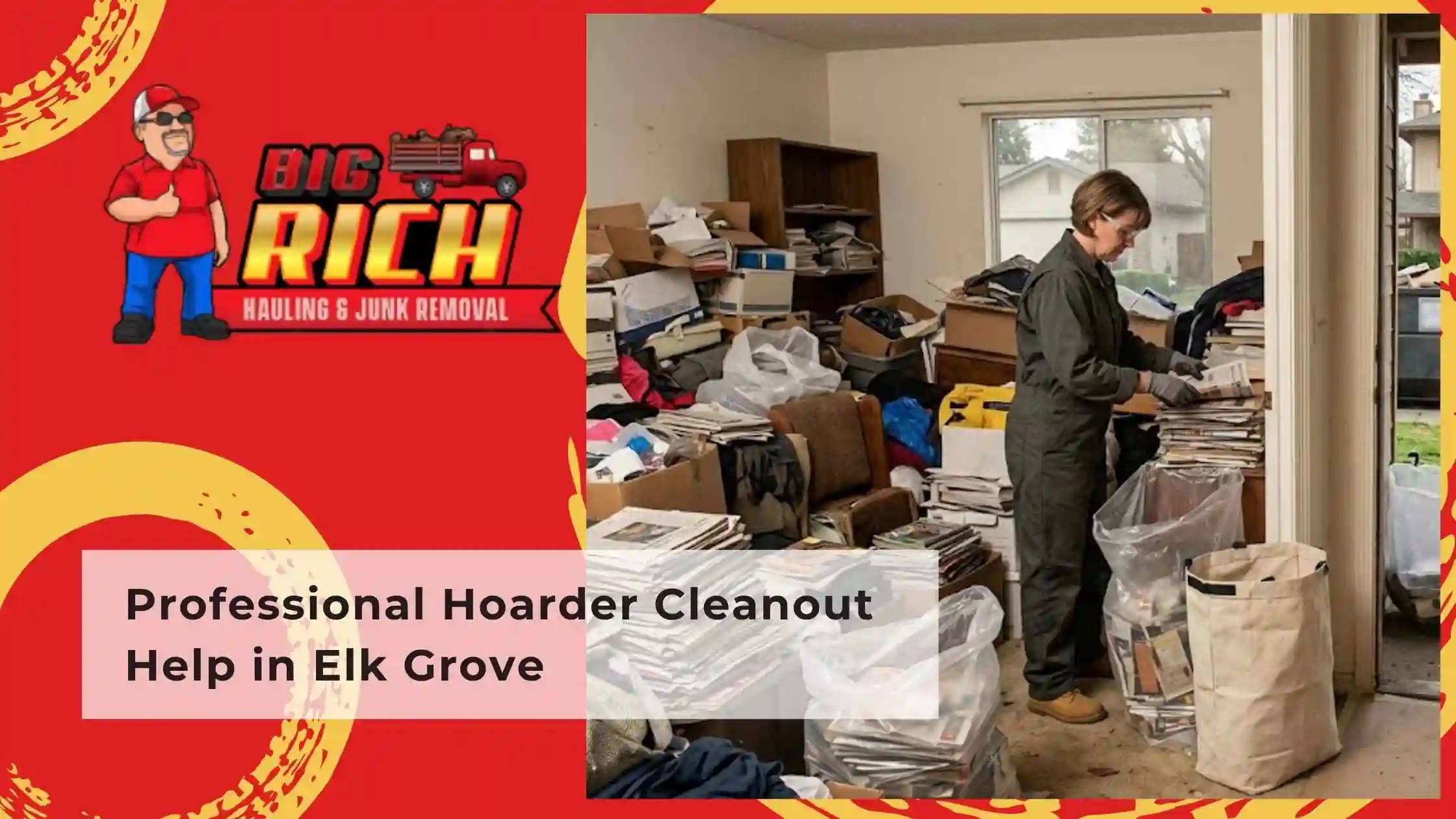 Professional Hoarder Cleanout Help in Elk Grove