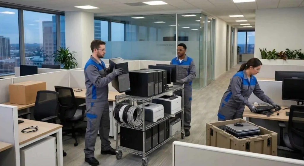 Office electronics recycling service in Sacramento