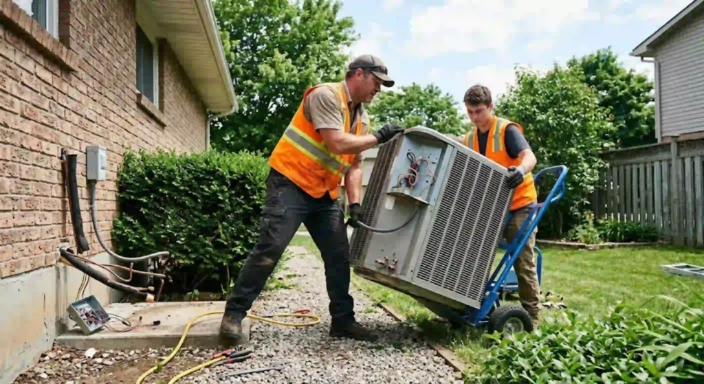 Professional AC unit removal in Sacramento