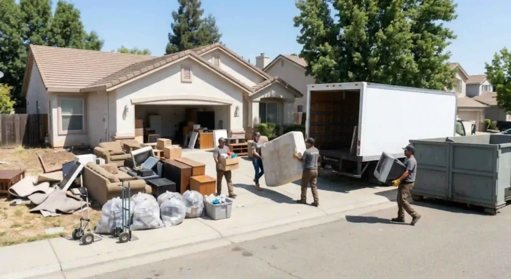Professional landlord cleanout team in Roseville