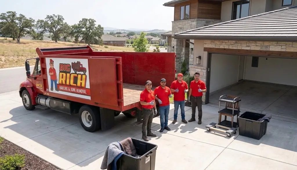 Roseville residential junk removal after a garage cleanout
